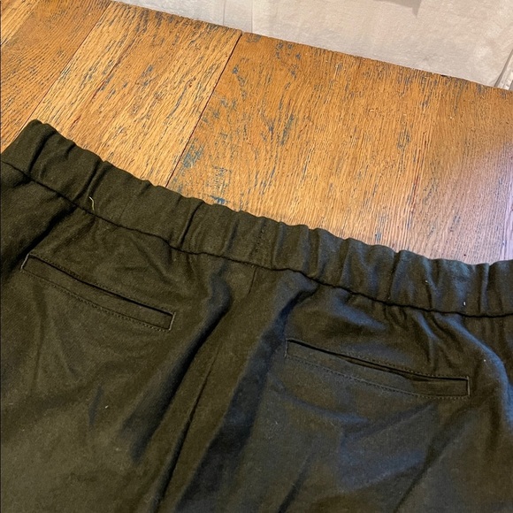 💚 Banana Republic wide-leg wool pants – dark olive green, size 18 - Picture 9 of 10